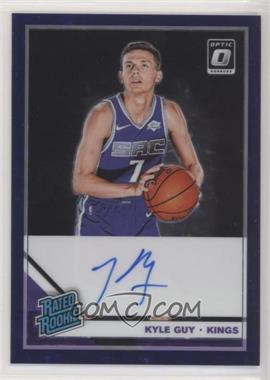 2019-20 Panini Donruss Optic - [Base] - 1st Off the Line FOTL Purple Stars Prizm Signatures #183 - Rated Rookie - Kyle Guy /49