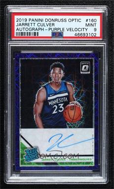 2019-20 Panini Donruss Optic - [Base] - 1st Off the Line FOTL Purple Velocity Prizm Signatures #160 - Rated Rookie - Jarrett Culver /10 [PSA 9 MINT]