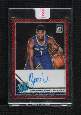 2019-20 Panini Donruss Optic - [Base] - Choice Prizm Signatures #158 - Rated Rookie - Zion Williamson [Uncirculated]