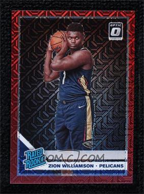 2019-20 Panini Donruss Optic - [Base] - Choice Red Prizm #158 - Rated Rookie - Zion Williamson /88