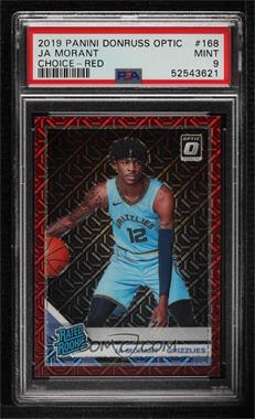 2019-20 Panini Donruss Optic - [Base] - Choice Red Prizm #168 - Rated Rookie - Ja Morant /88 [PSA 9 MINT]