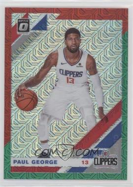 2019-20 Panini Donruss Optic - [Base] - Choice Red and Green Prizm #20 - Paul George