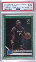 Rated Rookie - Kendrick Nunn (No Name On Front) [PSA 9 MINT]