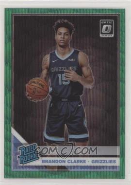 2019-20 Panini Donruss Optic - [Base] - Fanatics Green Wave Prizm #194 - Rated Rookie - Brandon Clarke