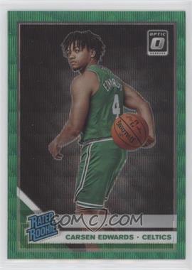 2019-20 Panini Donruss Optic - [Base] - Fanatics Green Wave Prizm #196 - Rated Rookie - Carsen Edwards