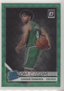 2019-20 Panini Donruss Optic - [Base] - Fanatics Green Wave Prizm #196 - Rated Rookie - Carsen Edwards