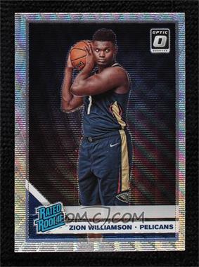 2019-20 Panini Donruss Optic - [Base] - Fanatics Wave Prizm #158 - Rated Rookie - Zion Williamson