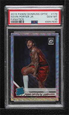 2019-20 Panini Donruss Optic - [Base] - Fanatics Wave Prizm #179 - Rated Rookie - Kevin Porter Jr. [PSA 10 GEM MT]