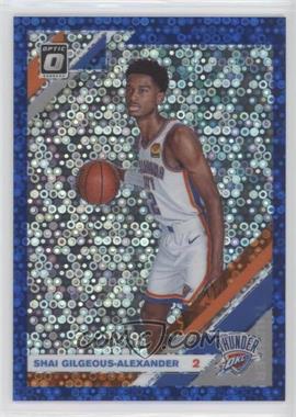 2019-20 Panini Donruss Optic - [Base] - Fast Break Blue Prizm #113 - Shai Gilgeous-Alexander /50