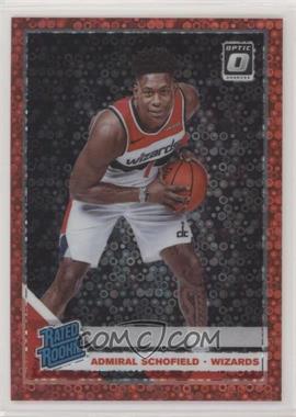 2019-20 Panini Donruss Optic - [Base] - Fast Break Red Prizm #187 - Rated Rookie - Admiral Schofield /85 [EX to NM]