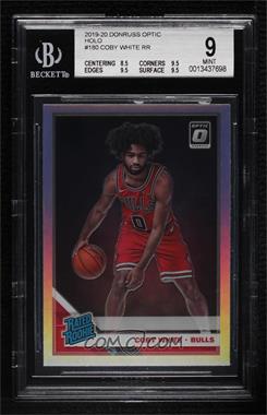 2019-20 Panini Donruss Optic - [Base] - Holo Prizm #180 - Rated Rookie - Coby White [BGS 9 MINT]
