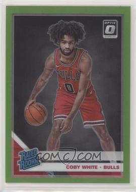 2019-20 Panini Donruss Optic - [Base] - Lime Green Prizm #180 - Rated Rookie - Coby White /149