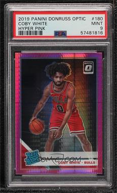 2019-20 Panini Donruss Optic - [Base] - Pink Hyper Prizm #180 - Rated Rookie - Coby White [PSA 9 MINT]