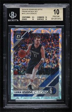 2019-20 Panini Donruss Optic - [Base] - Premium Box Set Prizm #16 - Luka Doncic /249 [BGS 10 PRISTINE]