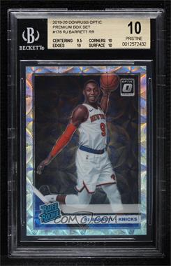 2019-20 Panini Donruss Optic - [Base] - Premium Box Set Prizm #178 - Rated Rookie - RJ Barrett /249 [BGS 10 PRISTINE]