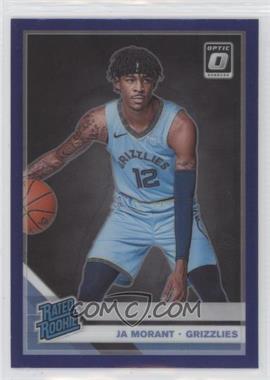 2019-20 Panini Donruss Optic - [Base] - Purple Prizm #168 - Rated Rookie - Ja Morant