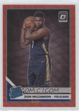 2019-20 Panini Donruss Optic - [Base] - Tmall Red Wave Prizm #158 - Rated Rookie - Zion Williamson