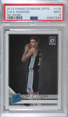 2019-20 Panini Donruss Optic - [Base] #176 - Rated Rookie - Luka Samanic (No Name On Front) [PSA 9 MINT]