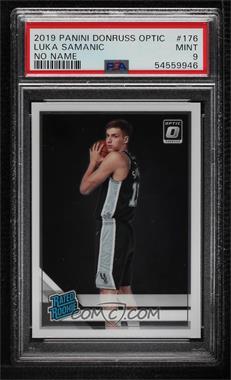 2019-20 Panini Donruss Optic - [Base] #176 - Rated Rookie - Luka Samanic (No Name On Front) [PSA 9 MINT]