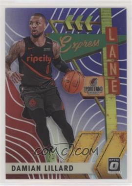 2019-20 Panini Donruss Optic - Express Lane - Purple Prizm #3 - Damian Lillard