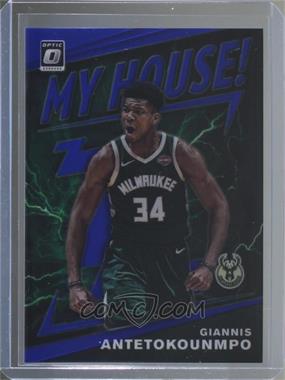 2019-20 Panini Donruss Optic - My House - Blue Prizm #5 - Giannis Antetokounmpo /85