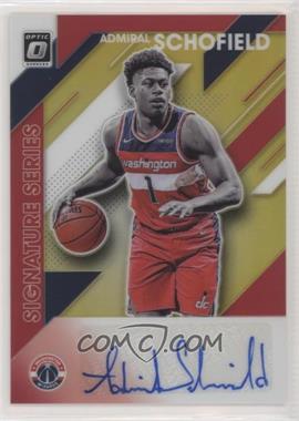 2019-20 Panini Donruss Optic - Signature Series - Gold Prizm #SS-ASH - Admiral Schofield /10