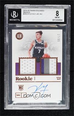 2019-20 Panini Encased - [Base] - 1st Off the Line Bronze #250 - Rookie Jersey Autographs Dual - Kyle Guy /35 [BGS 8 NM‑MT]