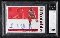 Rookie Notable Signatures - Admiral Schofield [BGS 9 MINT] #/25