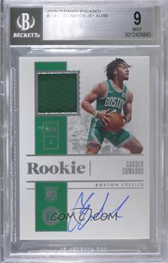 2019-20 Panini Encased - [Base] #204 - Rookie Jersey Autographs - Carsen Edwards /99 [BGS 9 MINT]