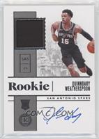 Rookie Jersey Autographs - Quinndary Weatherspoon #/99