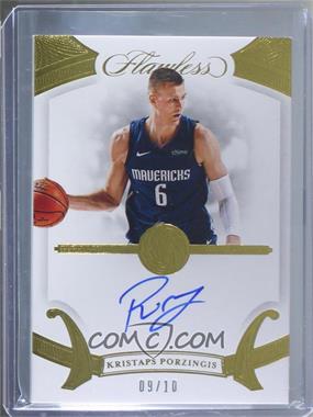 2019-20 Panini Flawless - Flawless Autographs - Gold #FA-KPZ - Kristaps Porzingis /10