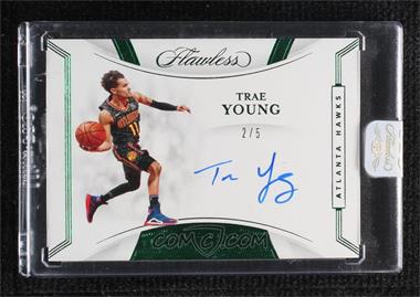 2019-20 Panini Flawless - Flawless Finishes - Emerald #FF-TYG - Trae Young /5 [Uncirculated]