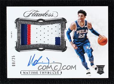2019-20 Panini Flawless - Horizontal Patch Autographs #HP-MTH - 2020-21 Panini Flawless Update - Matisse Thybulle /25