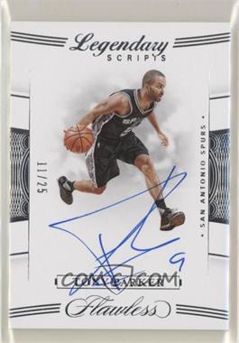 2019-20 Panini Flawless - Legendary Scripts #LS-TPK - Tony Parker /25