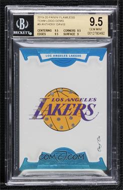 2019-20 Panini Flawless - Team Logo Gems #9 - Anthony Davis /1 [BGS 9.5 GEM MINT]