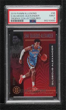 2019-20 Panini Illusions - [Base] - Trophy Collection Red #96 - Shai Gilgeous-Alexander /99 [PSA 9 MINT]