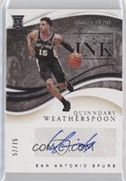 Quinndary Weatherspoon #/75