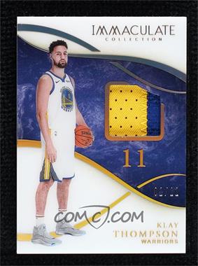 2019-20 Panini Immaculate Collection - Patches Jersey Number #PJ-KLT - Klay Thompson /11