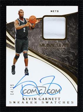 2019-20 Panini Immaculate Collection - Sneaker Swatch Signatures #SN-KGN - Kevin Garnett /25