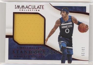 2019-20 Panini Immaculate Collection - Standout Memorabilia - Red #SM-DAR - D'Angelo Russell /25
