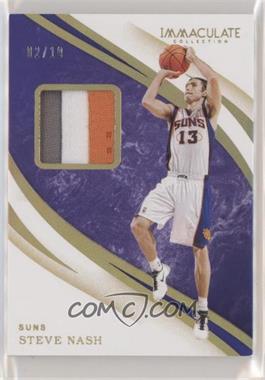 2019-20 Panini Immaculate Collection - Swatches - Gold #SW-SNS - Steve Nash /10