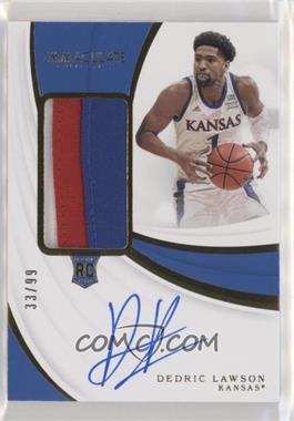 2019-20 Panini Immaculate Collection Collegiate - [Base] #117 - Rookie Patch Autographs - Dedric Lawson /99
