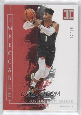2019-20 Panini Impeccable - [Base] - Holo Silver #76 - Russell Westbrook /25