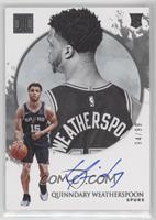 Rookie Autographs - Quinndary Weatherspoon #/99