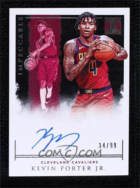 2019-20 Panini Impeccable - Impeccable Rookie Signatures #IR-KPJ - Kevin Porter Jr. /99