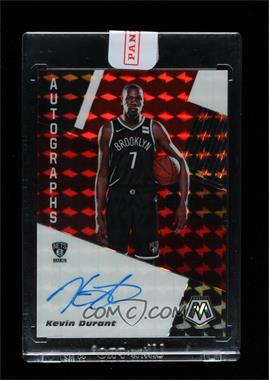 2019-20 Panini Mosaic - Autographs Mosaic - Choice Fusion Red #AM-KDR - Kevin Durant [Uncirculated]