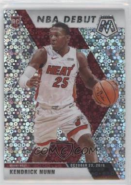 2019-20 Panini Mosaic - [Base] - Fast Break Silver Prizm #268 - NBA Debut - Kendrick Nunn