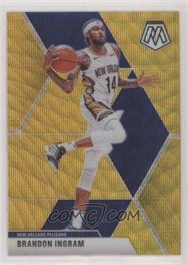 2019-20 Panini Mosaic - [Base] - Gold Wave Prizm #136 - Brandon Ingram