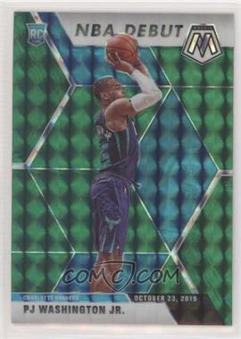 2019-20 Panini Mosaic - [Base] - Green Prizm #278 - NBA Debut - PJ Washington Jr.