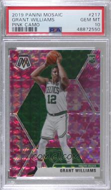 2019-20 Panini Mosaic - [Base] - Pink Camo Prizm #217 - Rookies - Grant Williams [PSA 10 GEM MT]